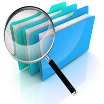 Document search icon graphic